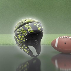 Futbol Goalie Helmet Lightweight Padded Head Guard Breathable for Rugby, Kids