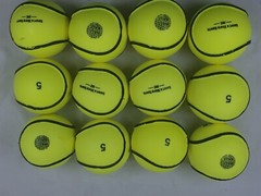 Hurling Wall Balls Sliotars Yellow Color GAA Official Size 5 Balls (12 Sliotars)