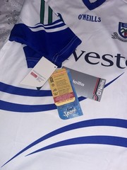 100% Authentic GAA Monaghan Football Gaelic Jersey Fits Men’s Small New w Tags