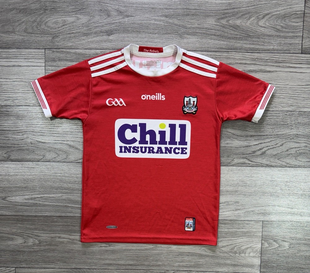 Cork GAA Gaelic Football Jersey ShIrt O’Neills Size Youth 10-11 Years