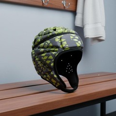 Futbol Goalie Helmet Lightweight Padded Head Guard Breathable for Rugby, Kids