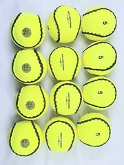 Hurling Wall Balls Sliotars Yellow Color GAA Official Size 5 Balls (12 Sliotars)