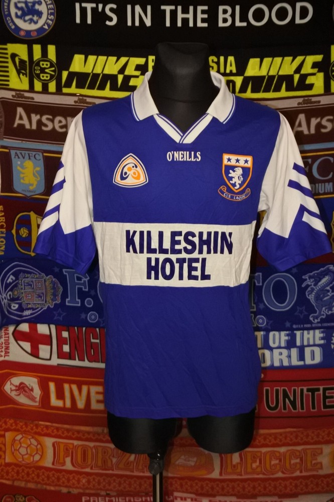4.5/5 LAOIS GAA adults M 1997 ultra rare gaelic football shirt jersey