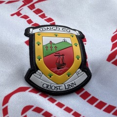 O’Neills Mayo GAA Gaelic Football Jersey White/Red/Black XL Polyester Breathable