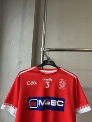 2022/23 GAA GLEN ROVERS #3 MATCH WORN PLAYER ISSUED HOME JERSEY O’NEILLS SHIRT M