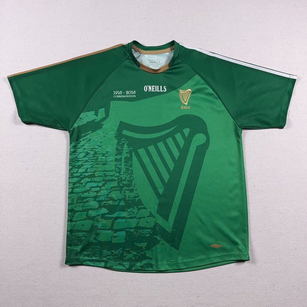 O’Neills 1916-2016 Commemorative Irish Republic GAA Gaelic Jersey Mens Large