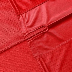 Blank Football Jersey,90s Hip Hop Sports Mesh Practice Plain X-Large Red