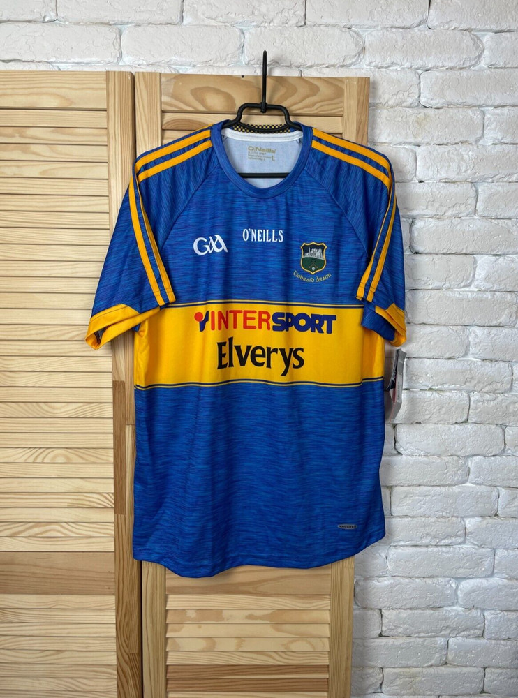 CIOBRAID ARANN JERSEY GAELIC GAA FOOTBALL SHIRT BLUE O’NEILLS CAMISETA MENS sz L