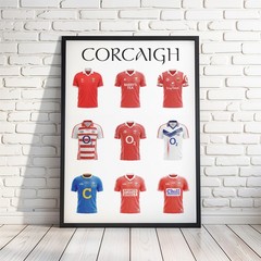 Irish Gaelic Football and Hurling GAA County Poster, A History of each County