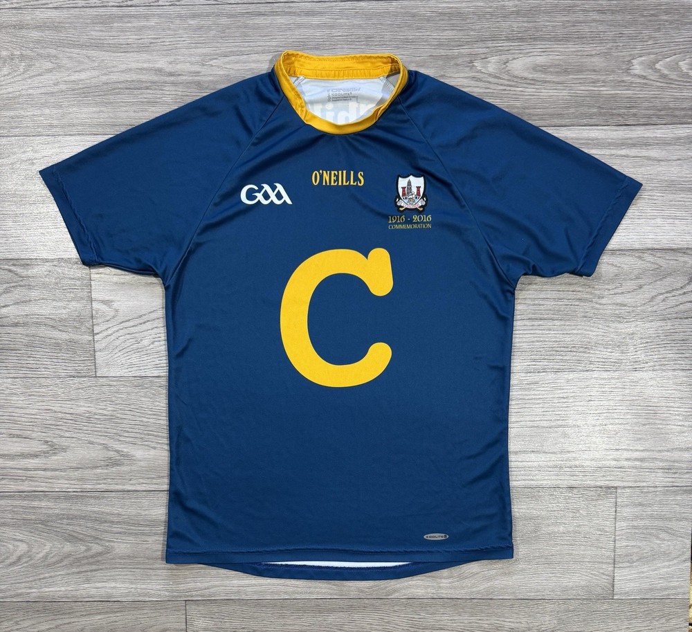 Cork 1916 2016 GAA Gaelic Football Jersey ShIrt Blue O’Neills Size L