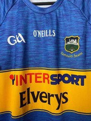 CIOBRAID ARANN JERSEY GAELIC GAA FOOTBALL SHIRT BLUE O’NEILLS CAMISETA MENS sz L