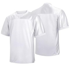 Blank Football Jersey,Football Jerseys for Men Unisex Classic XX-Large White
