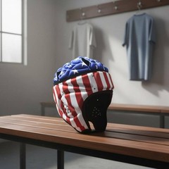 Futbol Goalie Helmet Lightweight Padded Head Guard Breathable for Rugby, Kids
