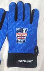 ProKnit Adult USGAA Latex Foam Palm Hurling Sports GAA Gloves – Blue – Medium