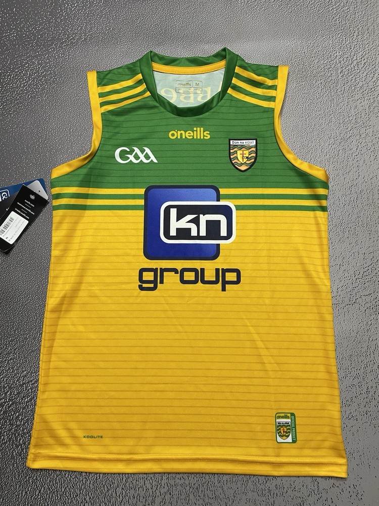 New Donegal Dun Na nGaal GAA O’Neills Football Yellow Vest Size Medium