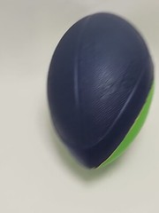 Nerf Football Turbo Jr 1996 8.5″ long Vintage Tonka HTF Green Blue Rare Vintage