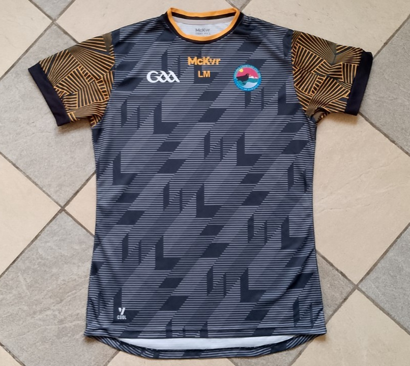 GAA Laochra Loch Lao Shirt Jersey Gray Gaelic Football McKvr Mens Size Large