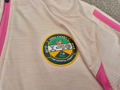 CLASSIC OFFALY O’NEILLS GAA GAELIC HURLING 1/4 ZIP PINK/WHITE TOP LADIES SIZE 12