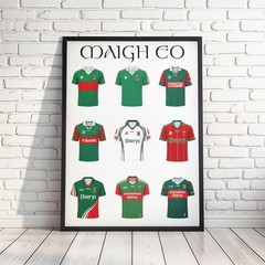 Irish Gaelic Football and Hurling GAA County Poster, A History of each County