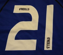 Centurion Blues, gaelic football Jersey by O’Neills, Mens XL, #21 Player Issue