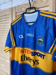 CIOBRAID ARANN JERSEY GAELIC GAA FOOTBALL SHIRT BLUE O’NEILLS CAMISETA MENS sz L