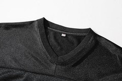 Unisex Blank Football Jersey Mesh Athletic Football Shirt X-Large Black