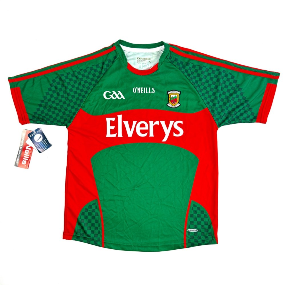 O’Neills Mayo GAA 2015/16 Home Jersey Elverys Gaelic Football Shirt Size S