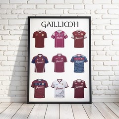 Irish Gaelic Football and Hurling GAA County Poster, A History of each County