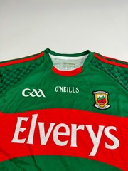 O’Neills Mayo GAA 2015/16 Home Jersey Elverys Gaelic Football Shirt Size S