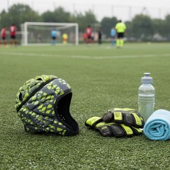 Futbol Goalie Helmet Lightweight Padded Head Guard Breathable for Rugby, Kids