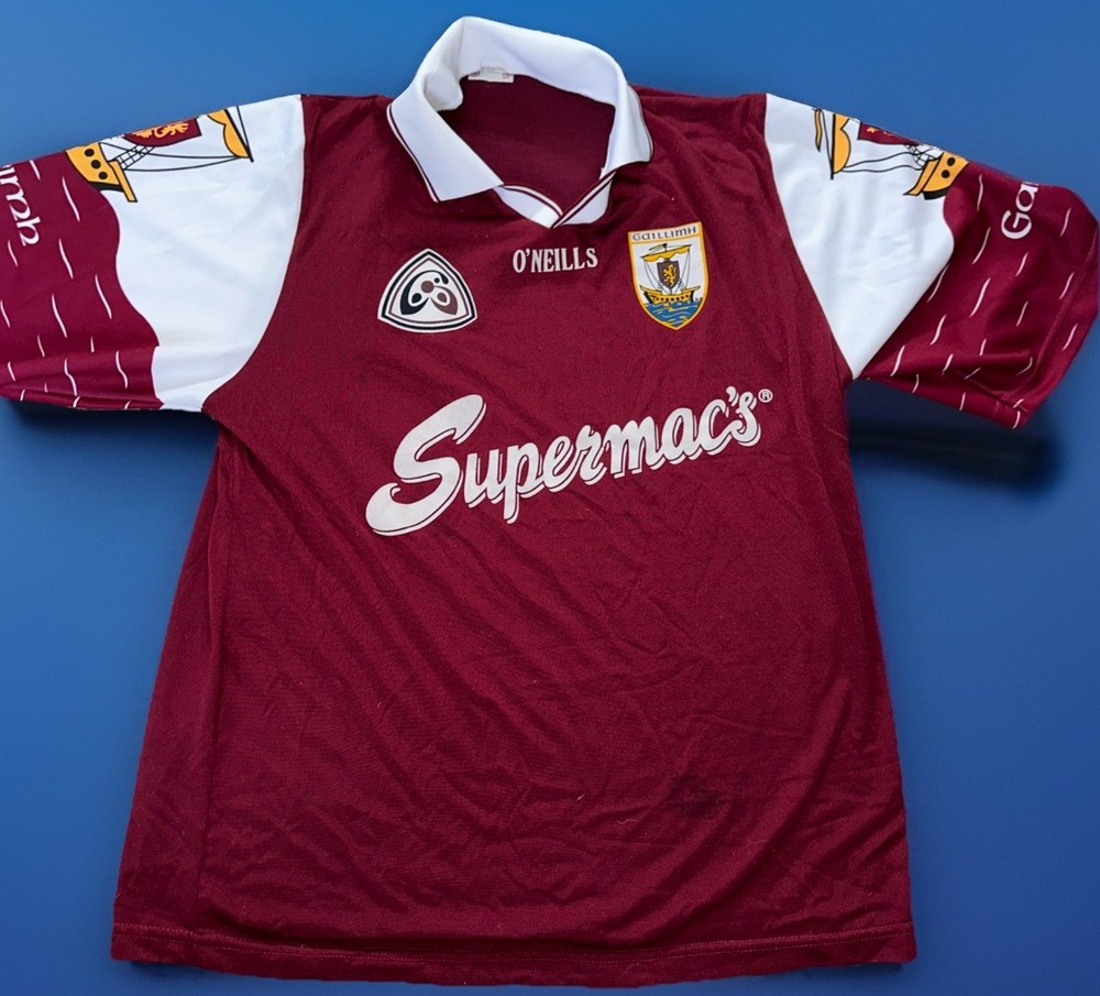 Vintage Galway GAA Jersey O’Neills Gaelic Football Hurling Shirt Medium Gaelic