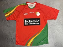 New 2015 Carlow GAA Red Green Jersey Shirt Size Medium
