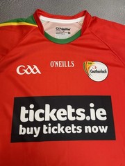 New 2015 Carlow GAA Red Green Jersey Shirt Size Medium