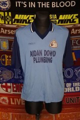 4/5 Retro GAA adults 44″ #17 aidan dowd plumbing 1990s gaelic football shirt
