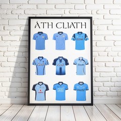 Irish Gaelic Football and Hurling GAA County Poster, A History of each County