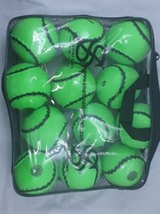 Hurling Wall Balls Sliotars Green Color GAA Official Size 5 Balls (12 Sliotars)