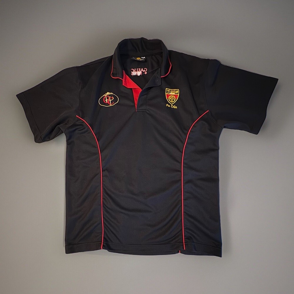 Vintage An Dun GAA Football Soccer Polo Gaelic Gear Shirt Jersey
