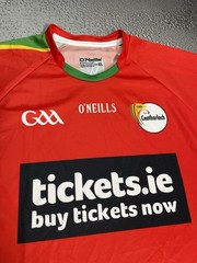 New 2015 Carlow GAA Red Green Jersey Shirt Size XL