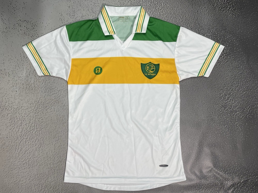 New O’Neills Offaly GAA GEALIC Football White Jersey Size Small
