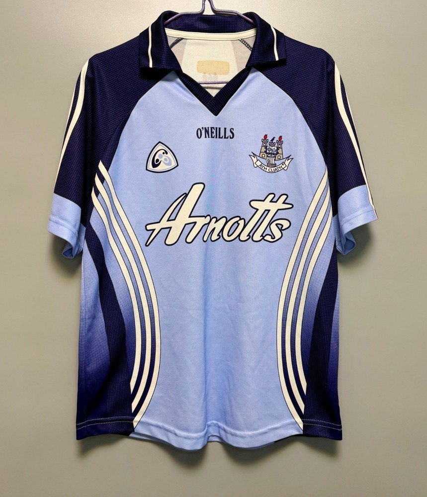 ATH CLIATH DUBLIN EIRE 2007/2008 SHIRT JERSEY O`NEILLS GAELIC SIZE L BLUE