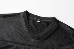 YWIES Blank Football Jersey Mesh Athletic Football Shirt Practice Medium Black