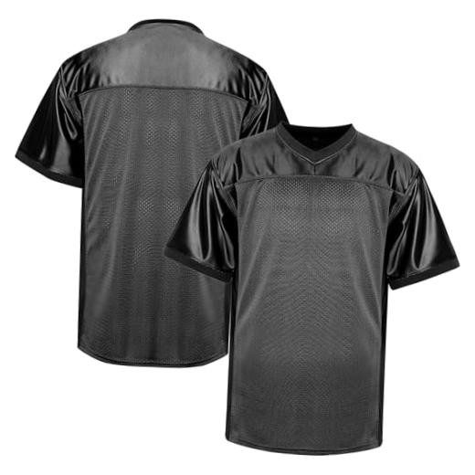 Blank Football Jersey,Men’s Practice Jersey Football Athletic X-Large Black