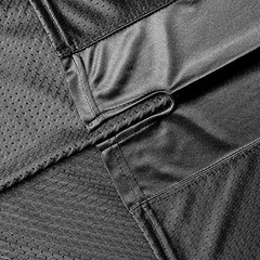 Blank Football Jersey,90s Hip Hop Sports Mesh Practice Plain Small Black