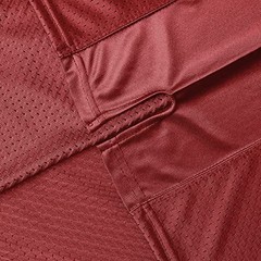 Blank Football Jersey,90s Hip Hop Sports Mesh Practice Plain Large Claret