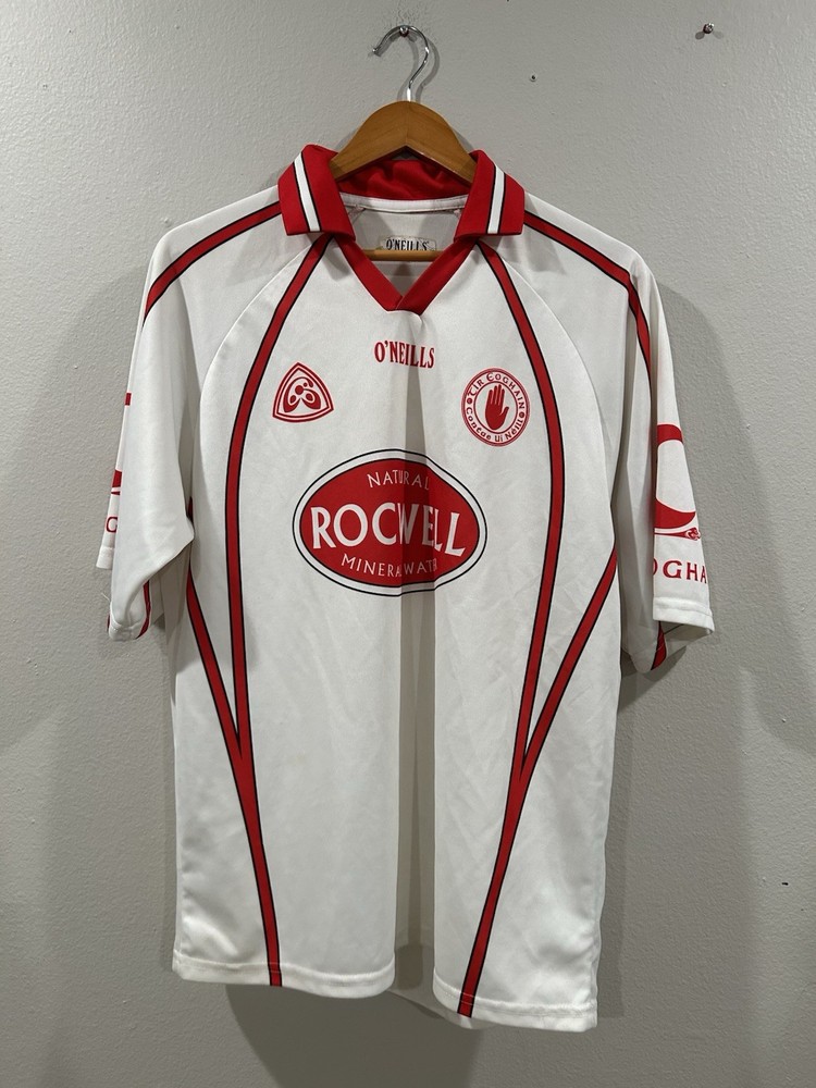 O’Neills Tír Eoghain Gaelic Football Jersey Short Sleeve White/Red/Black S