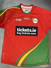 New 2015 Carlow GAA Red Green Jersey Shirt Size XL