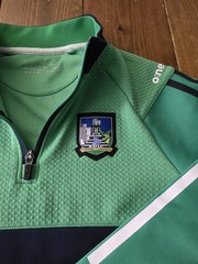 O’Neills 1/4 Zip Sweatshirt Longsleeve Jersey Size Age 10/11 Youth Medium Green