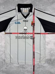 Vintage O’Neills UCC GAA Jersey Size L Bank of Ireland Skull Crossbones Shirt