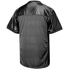 Blank Football Jersey,90s Hip Hop Sports Mesh Practice Plain Small Black