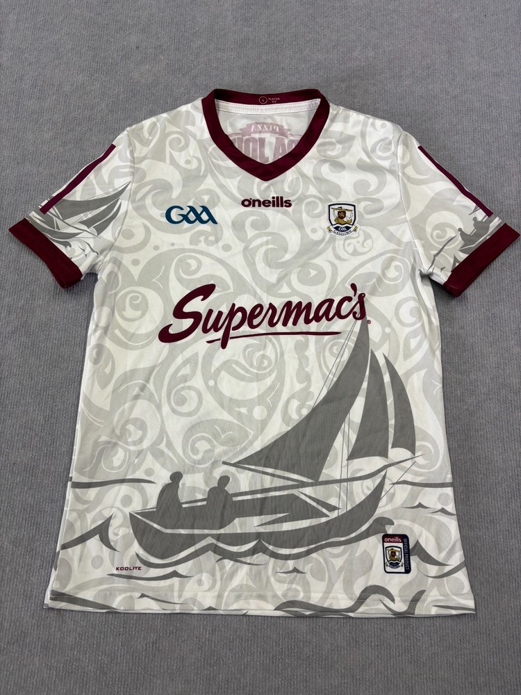 O’Neills Galway GAA 2025 Goalkeeper Jersey Mens Large Gray White Football Sports